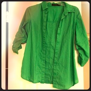 Green blouse